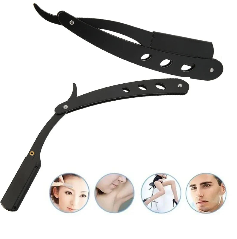 Men's Folding Straight Razor – Sharp Stainless Steel Blade