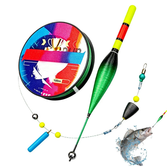 Automatic Float Fishing Line Set – 100M Wear-Resistant Nylon Fishing Line Set Peaceful Pleasures Health and Wellness