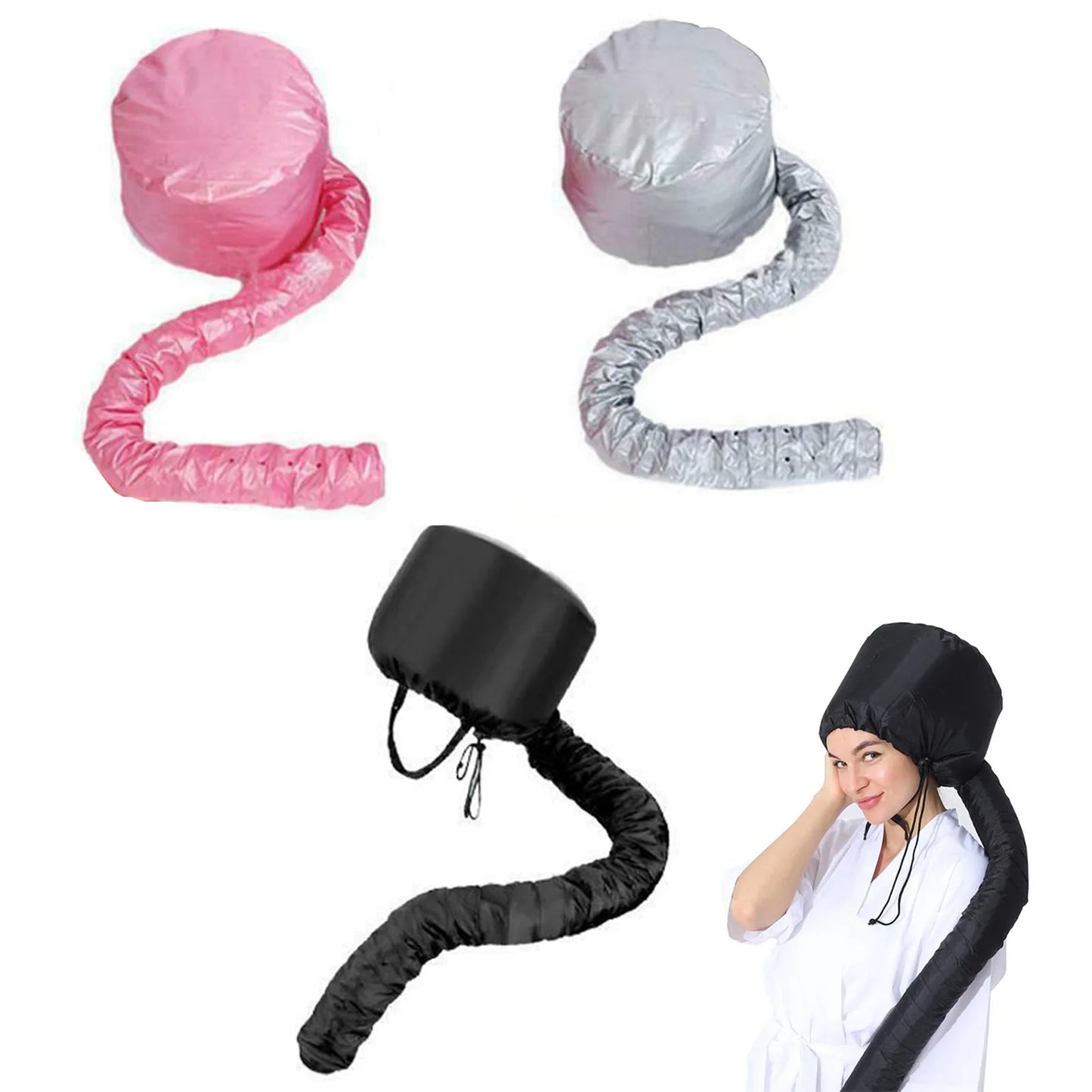Heated Hood Hair Steamer Cap – Adjustable SPA Dryer Cap