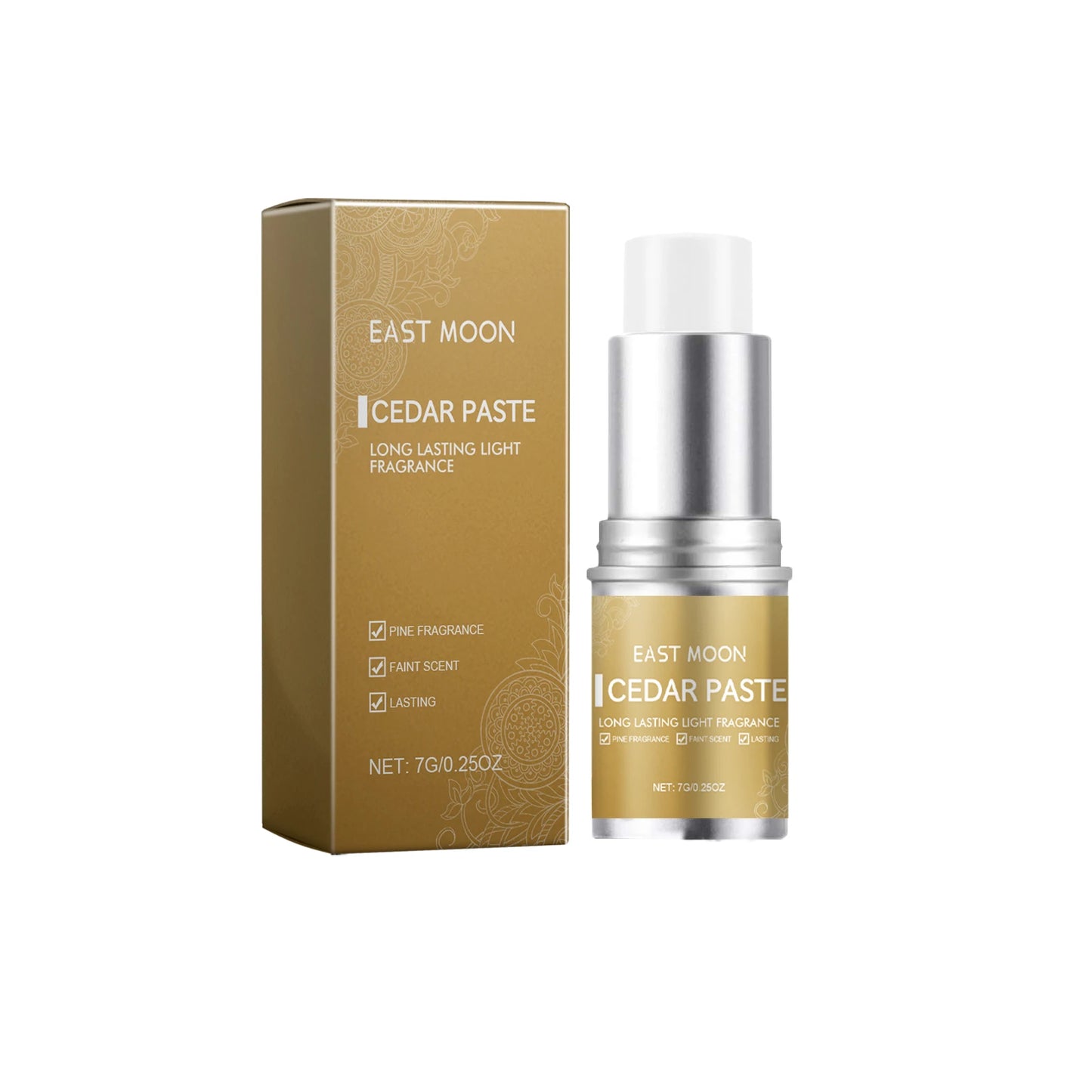 EAST MOON Men Sandalwood Solid Fragrance Balm | Long-Lasting