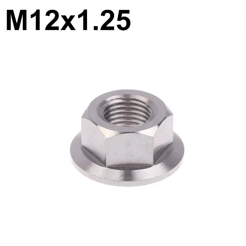 New 1PC Motorcycles Titanium Hex Flange Hexagon Nuts M5 M6 M8 M9 M10 M12 For Motorcycles And Motorbikes Peaceful Pleasures Health and Wellness A8