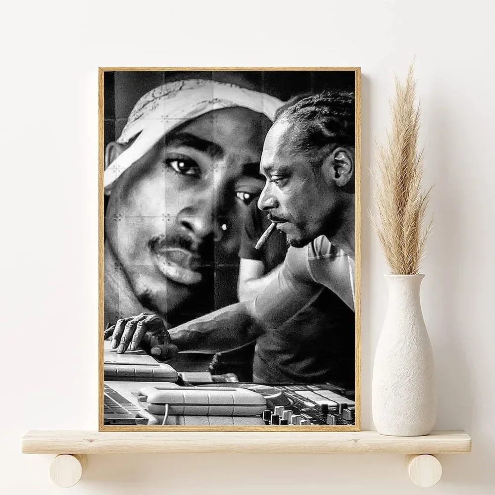 2Pac Minimalist Canvas Poster | Hip-Hop Wall Art Decor