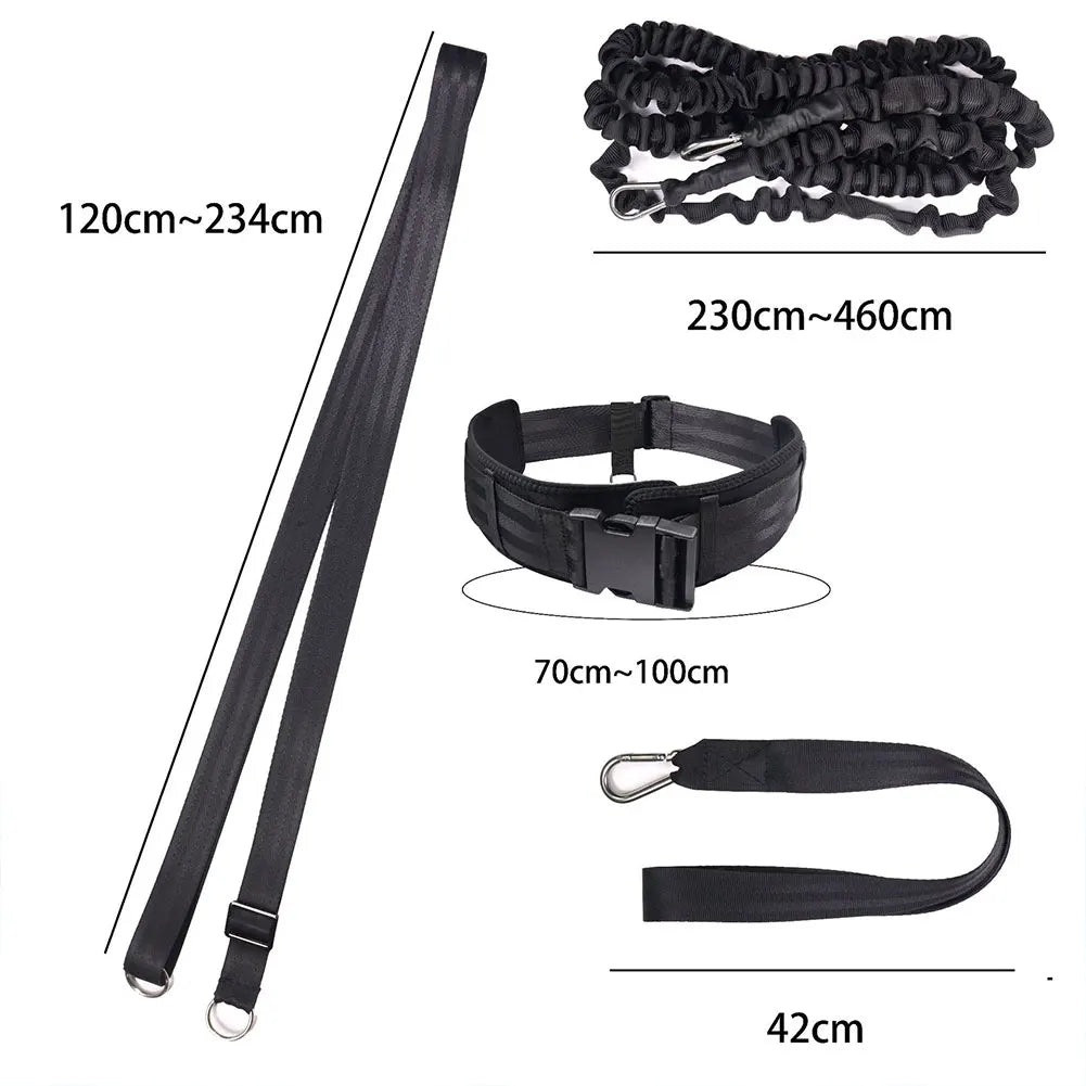 Swim Training Resistance Belt – Stationary Pool Swim Tether Peaceful Pleasures Health and Wellness