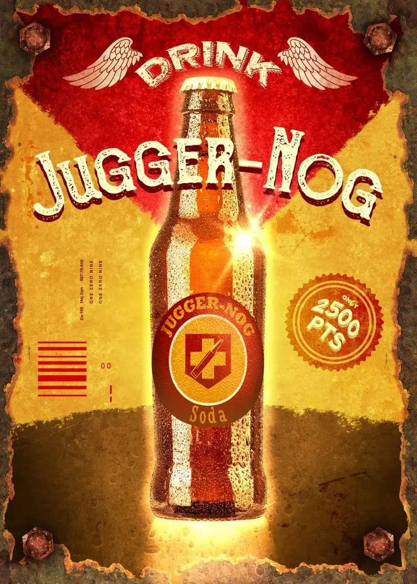 Video Game Call Of Duty Virtual Drinks Juggernog Soda Canvas Painting Abstract Wall For Gamer Home Room Decoration Cuadros Peaceful Pleasures Health and Wellness 15 40x60cm Unframed