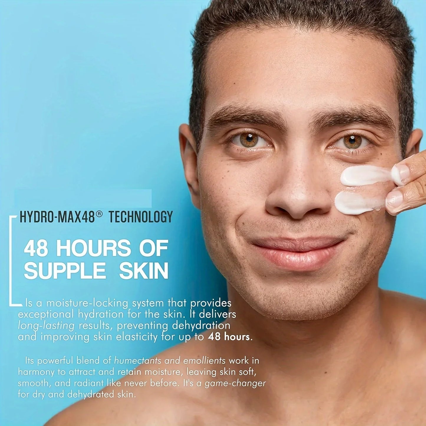 Men's Face Moisturizer – Hyaluronic Acid, Collagen & Vitamin E