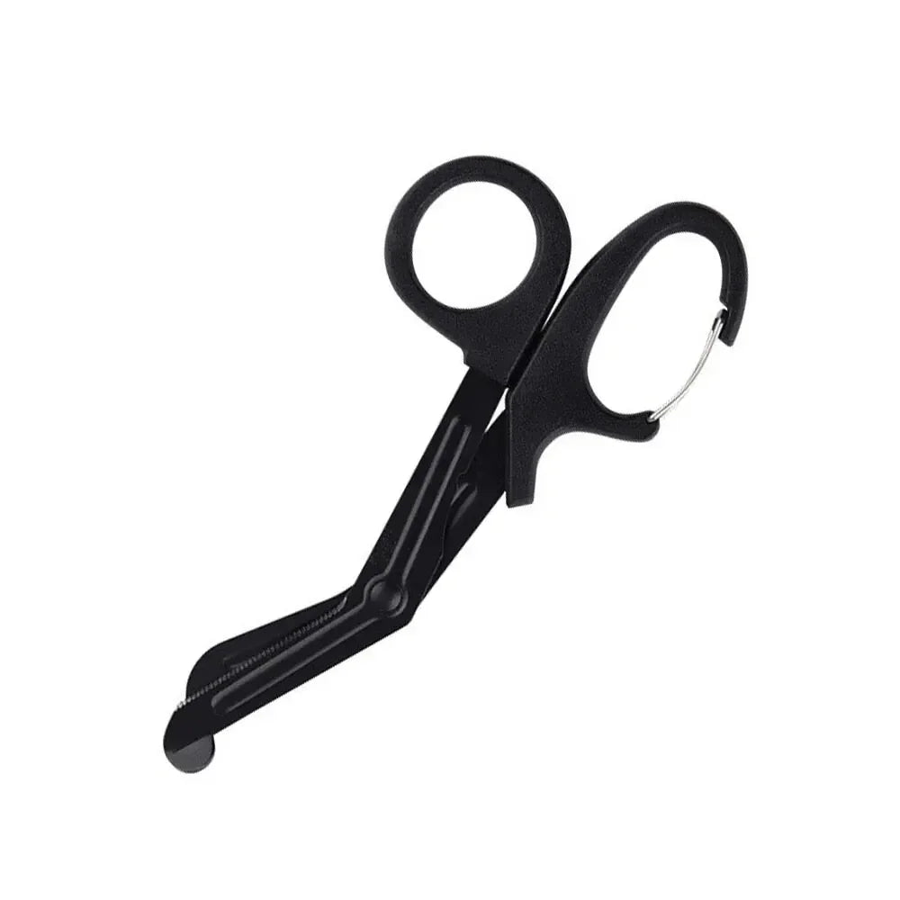 15/18.5cm Rescue EMT Trauma Bandage Shears Medical Scissors Emergency EDC Outdoor Tactical Gear First Aid Trauma Kit Peaceful Pleasures Health and Wellness black 15cm