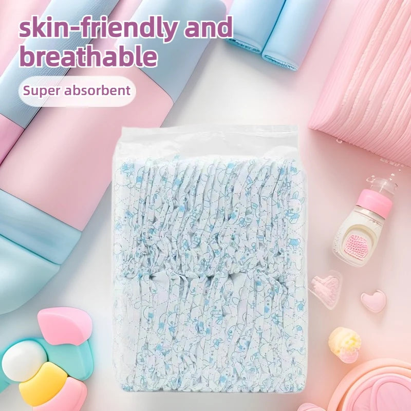 50PCS Various Sizes Newborn Disposable Diapers Baby Nursing Nappy Light & Thin Breathable Highly Absorbent Children's Diapers Peaceful Pleasures Health and Wellness