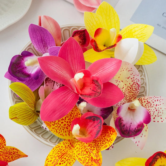 Silk Orchid Artificial Flowers 20/40PCS – Wedding & Home Decor