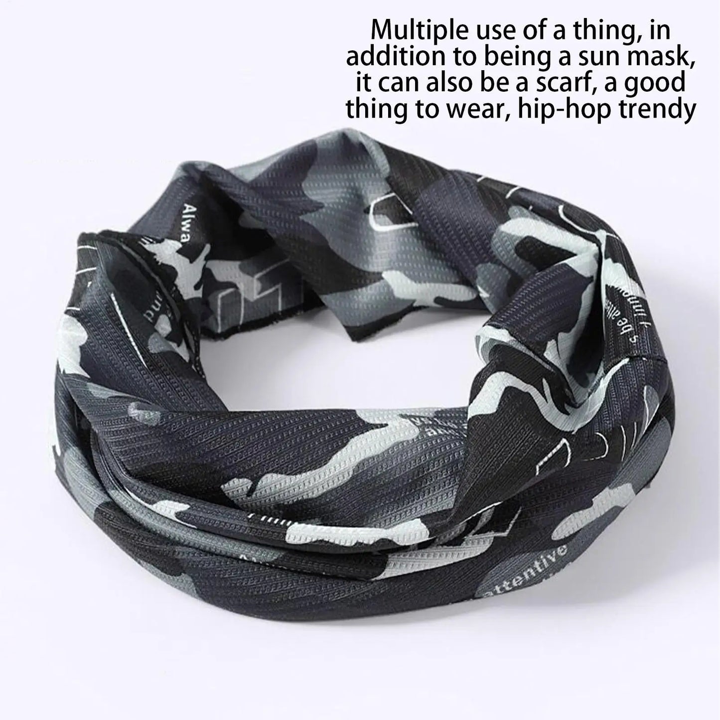 Ice Silk Face Gaiter – UV Protection & Windproof Head Wrap