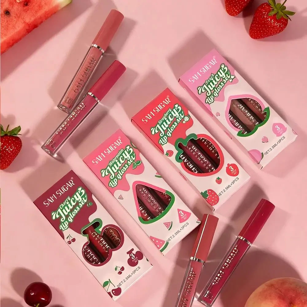 SAM SUGAR Velvet Matte Lip Gloss Set – Long Lasting Lipstick