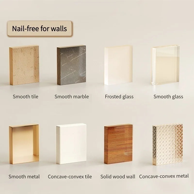 Drill-Free Bathroom Corner Shelf & Soap Holder | Aluminum