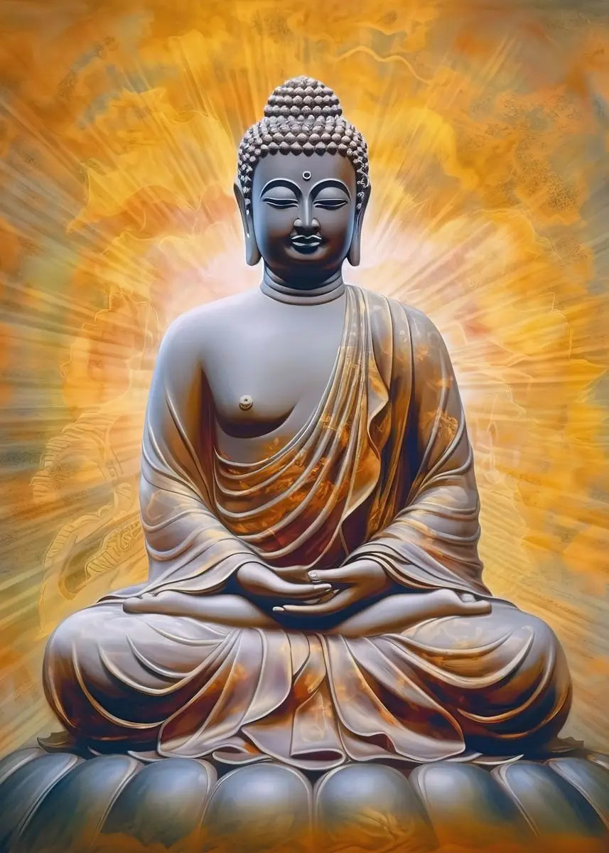 Buddha Zen Meditation Canvas Wall Art | Peaceful Nature Decor