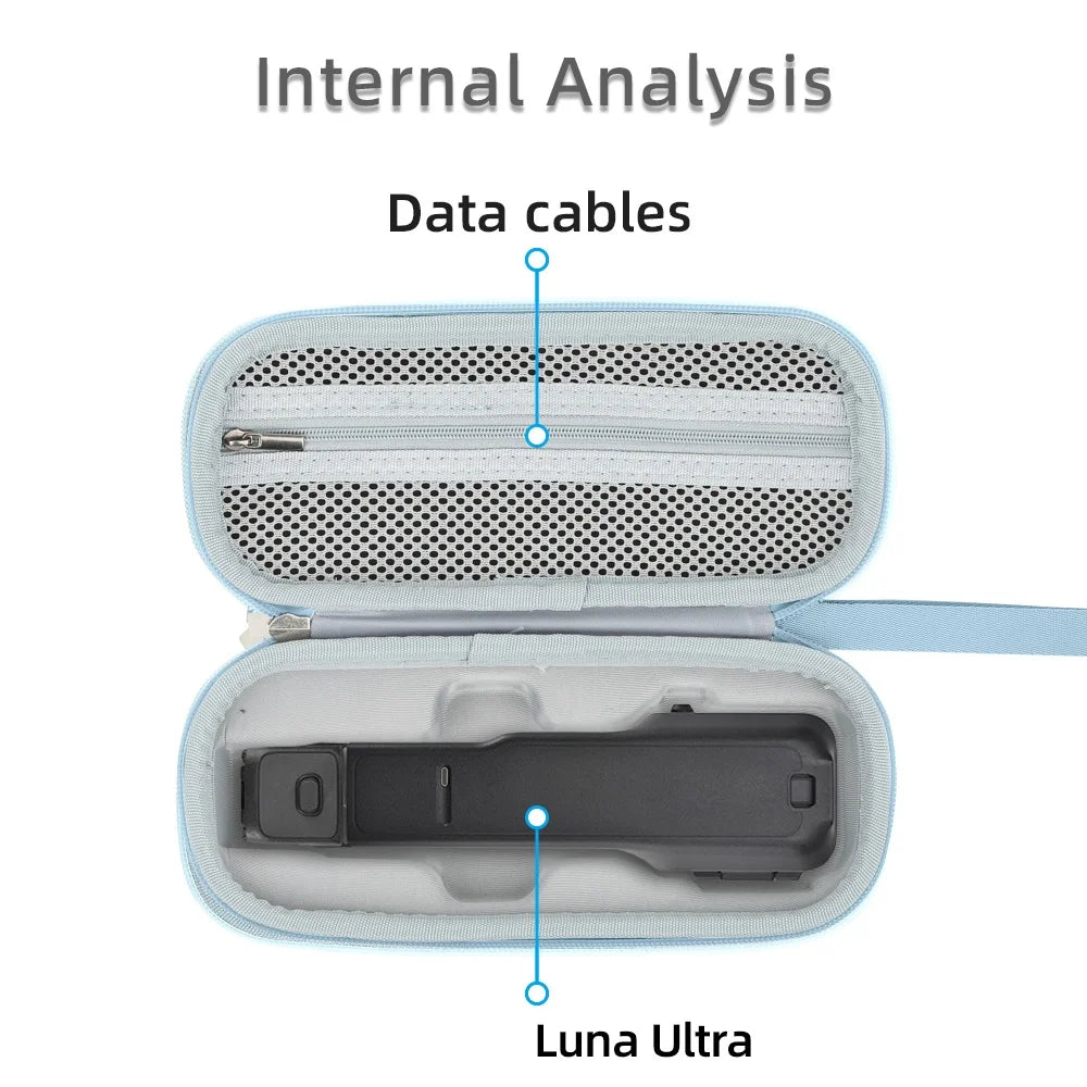 PU Storage Bag for Insta360 Luna Ultra – Dust-Proof Case