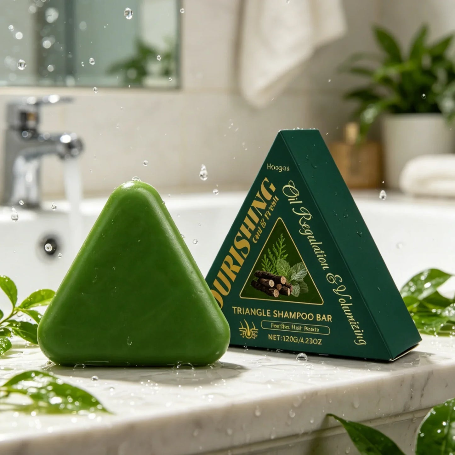 Hoegoa Solid Shampoo Bar – Anti-Frizz, Moisturizing 120g