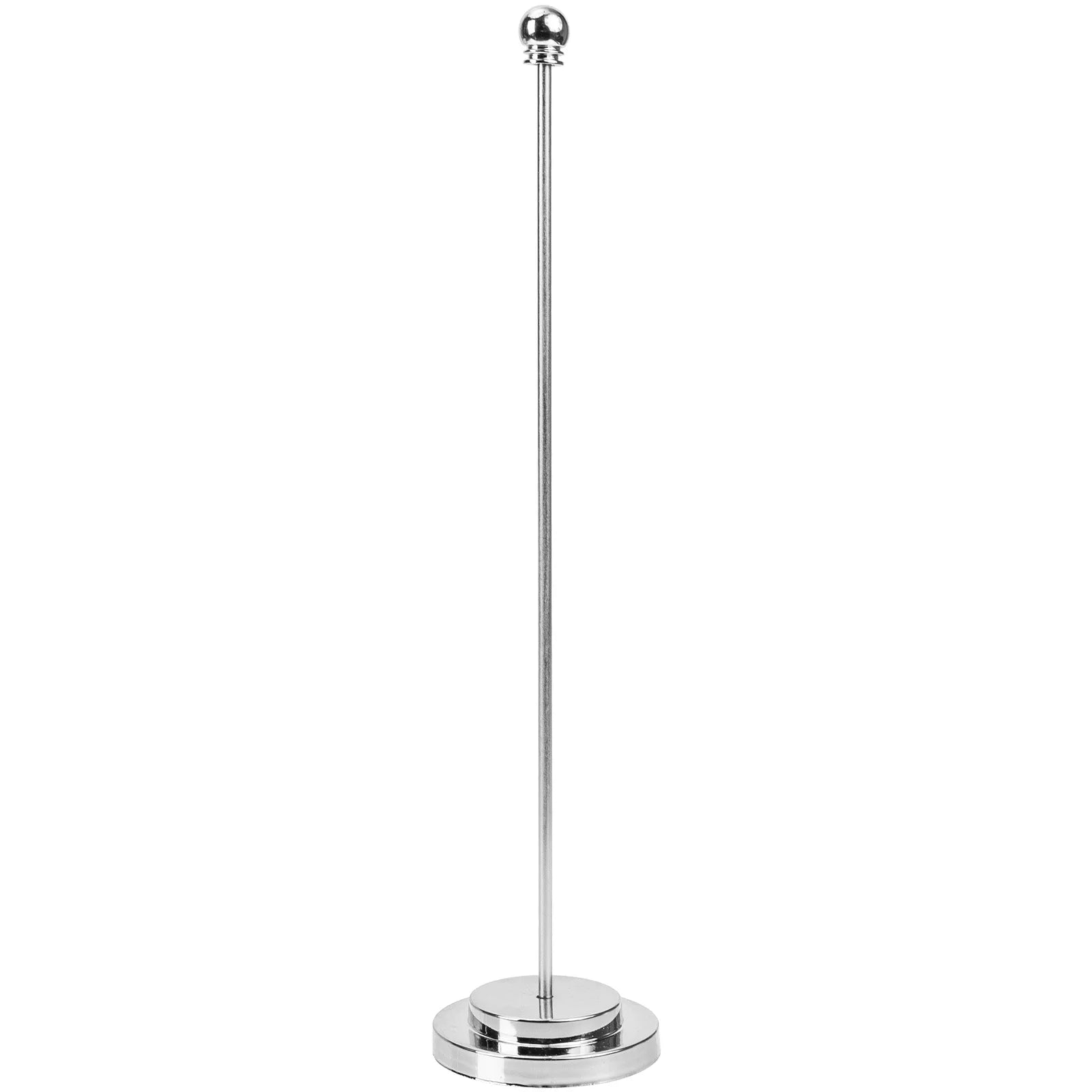 Metal Flag Display Holder Flag Rod Flag Pedestal Table Runner Fixed Base Home Desktop Balcony Garden Flagpole Pedestal Peaceful Pleasures Health and Wellness Sliver