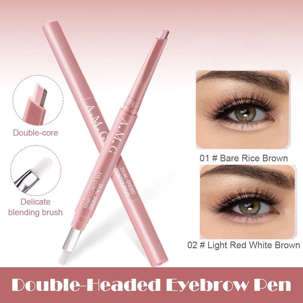 Double-Ended Silkworm Eyeliner & Under-Eye Highlighter Pen with Brush Peaceful Pleasures Health and Wellness