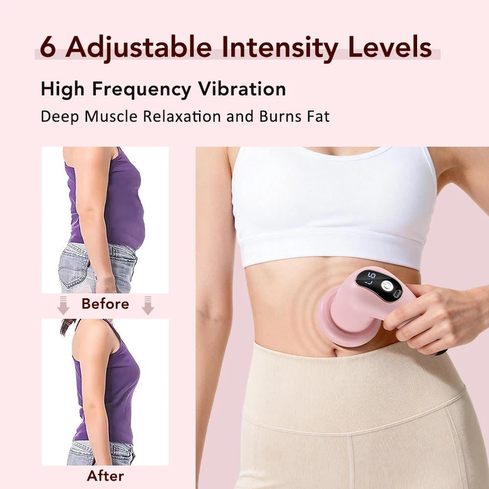 Wireless Body Contouring Massager Belly Fat Burning Waist Slimming Leg Cellulite Remover Massager Fitness Body Sculpting Machine Peaceful Pleasures Health and Wellness