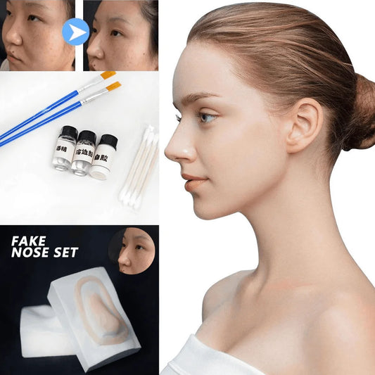 Silicone Fake Nose & Chin Cosplay Kit | Reusable Prosthetic Cosplay Prosthetic Kit Peaceful Pleasures Health and Wellness