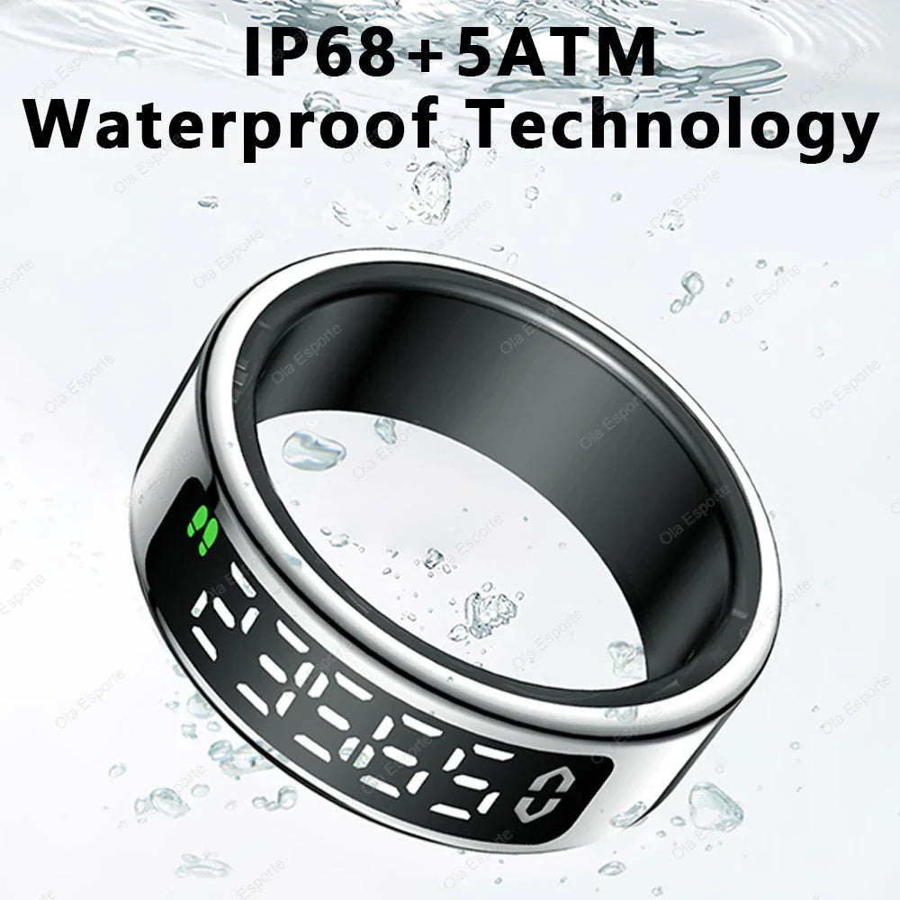 Smart Ring Display – Heart Rate, Sleep & Gesture Control 5ATM