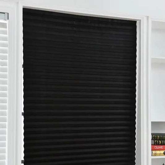 Self-Adhesive Pleated Window Blinds | No-Drill Folding Shades Pleated Window Blinds Peaceful Pleasures Health and Wellness