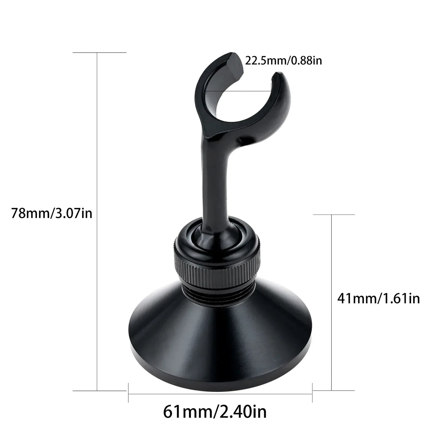 Brass Wall-Mounted Shower Head Holder | Adjustable Bracket