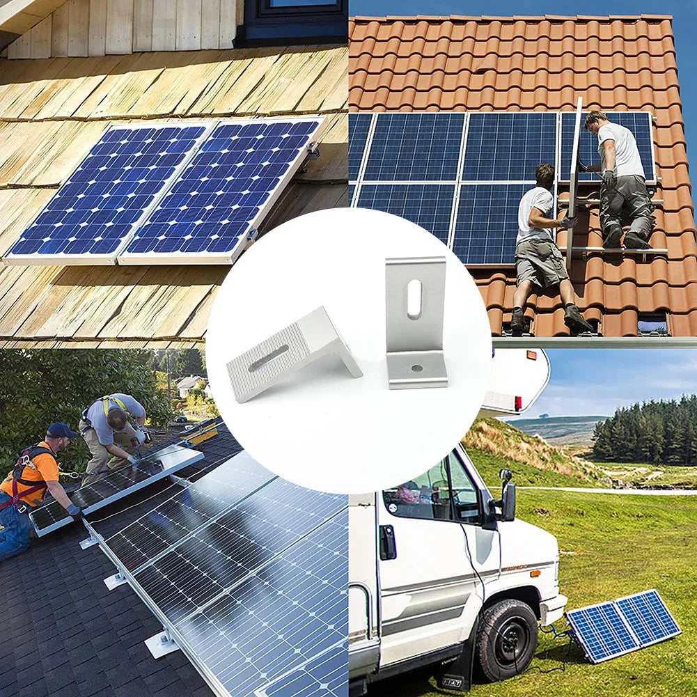 Aluminum L Solar Panel Mount Bracket – RV, Boat & Off-Grid