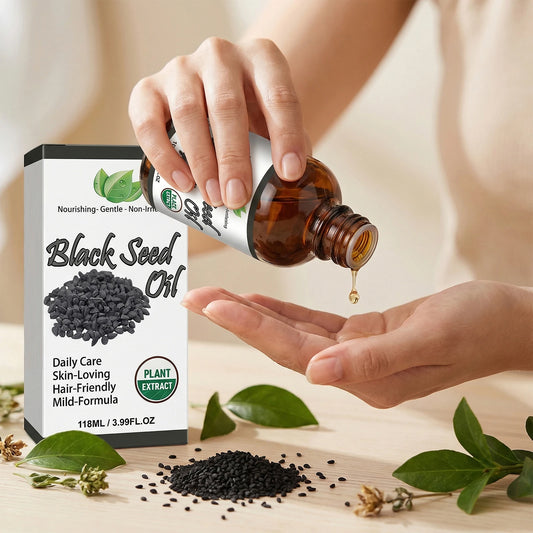 Organic Black Seed Oil for Hair, Face & Body – 118ml Multi-Purpose Beauty Oil Peaceful Pleasures Health and Wellness