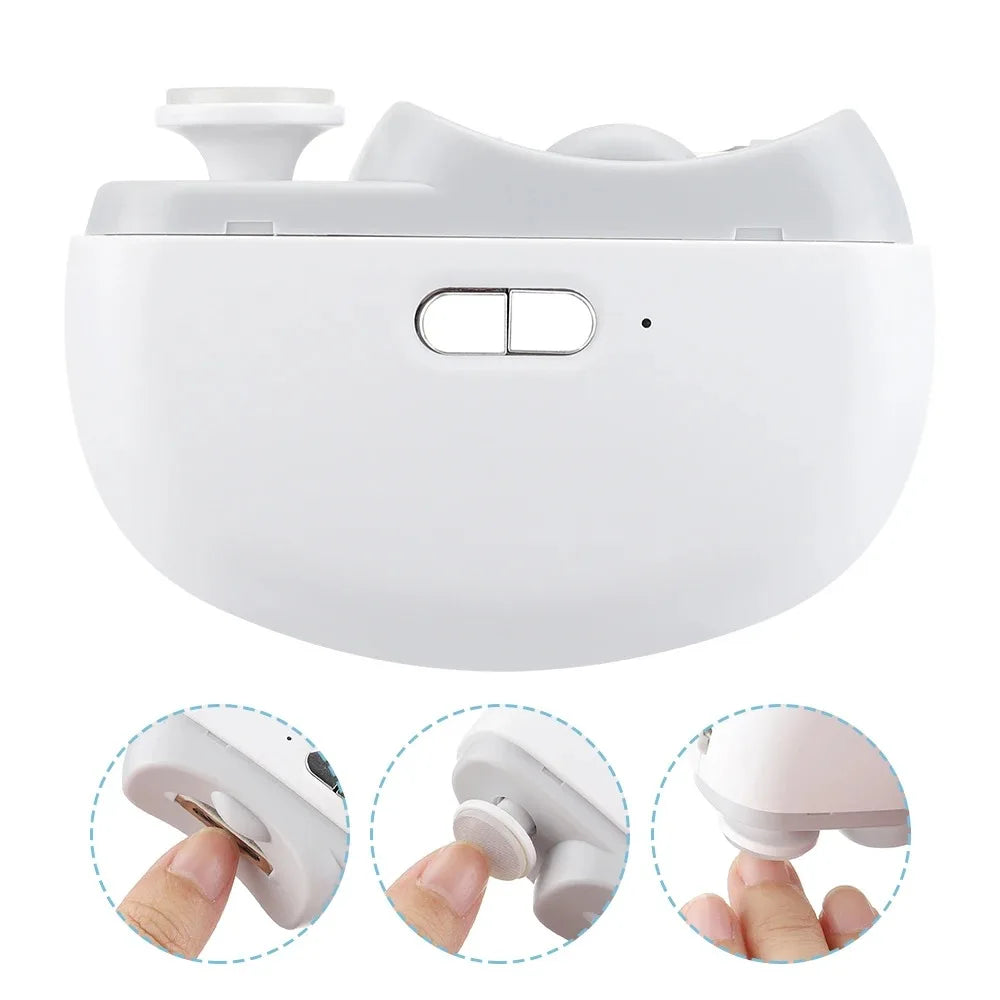 Smart USB Nail Trimmer Kit: Automatic Nail Clipper Grinder Polisher & Brush for Home and Travel Manicure Pedicure Tools Peaceful Pleasures Health and Wellness