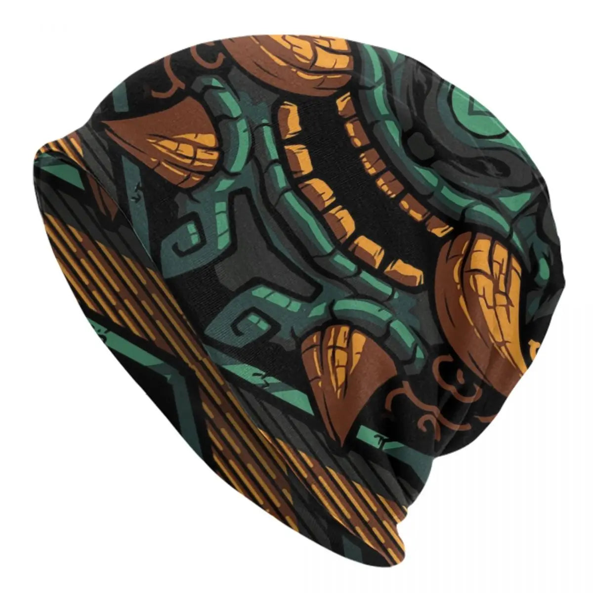Japanese Samurai Knit Beanie Hat | Hip Hop Unisex Skullies