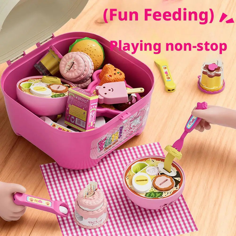 Kids Pretend Play Food Set – 8-Piece with Storage Box