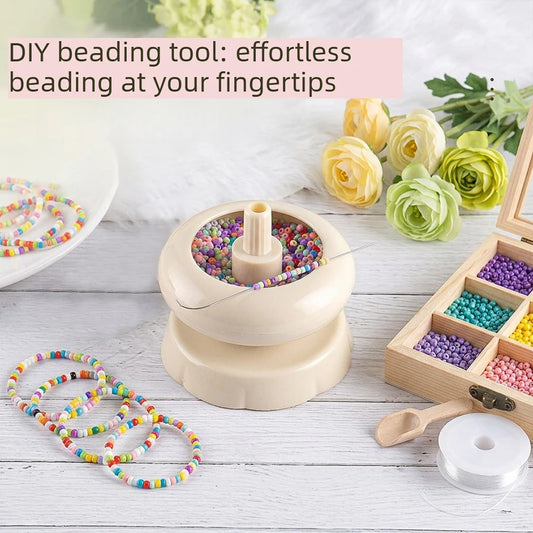 DIY Bead Spinner – Effortless Rotating Clay Bead Bowl for Making Bracelets, Waist Beads & Jewelry Peaceful Pleasures Health and Wellness