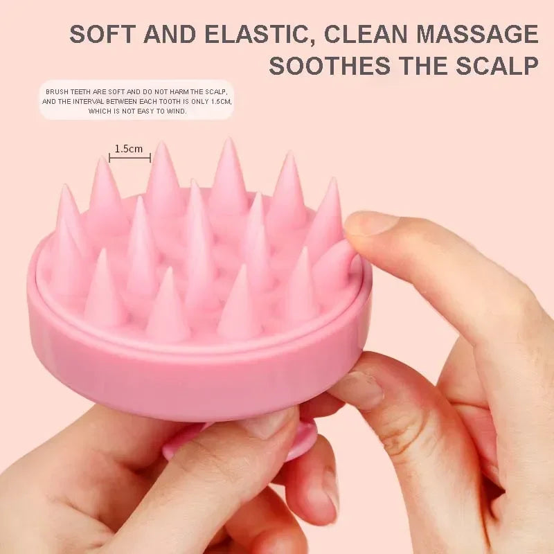 Silicone Scalp Massage Shampoo Brush | Hair Washing Comb