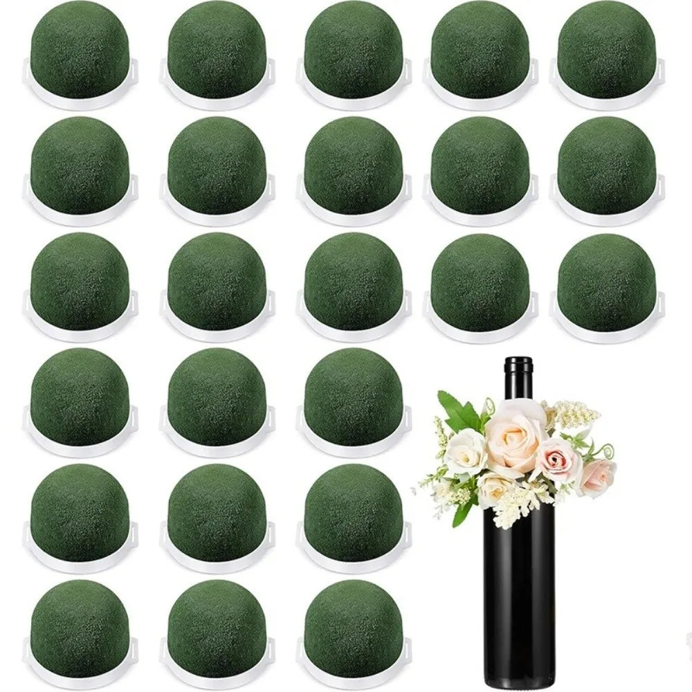 Mini Round Floral Foam Stickers – Wet & Dry, 4PCS Pack