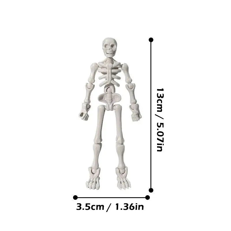 Posable Mini Skeleton Figurines | DIY Halloween Craft Decor