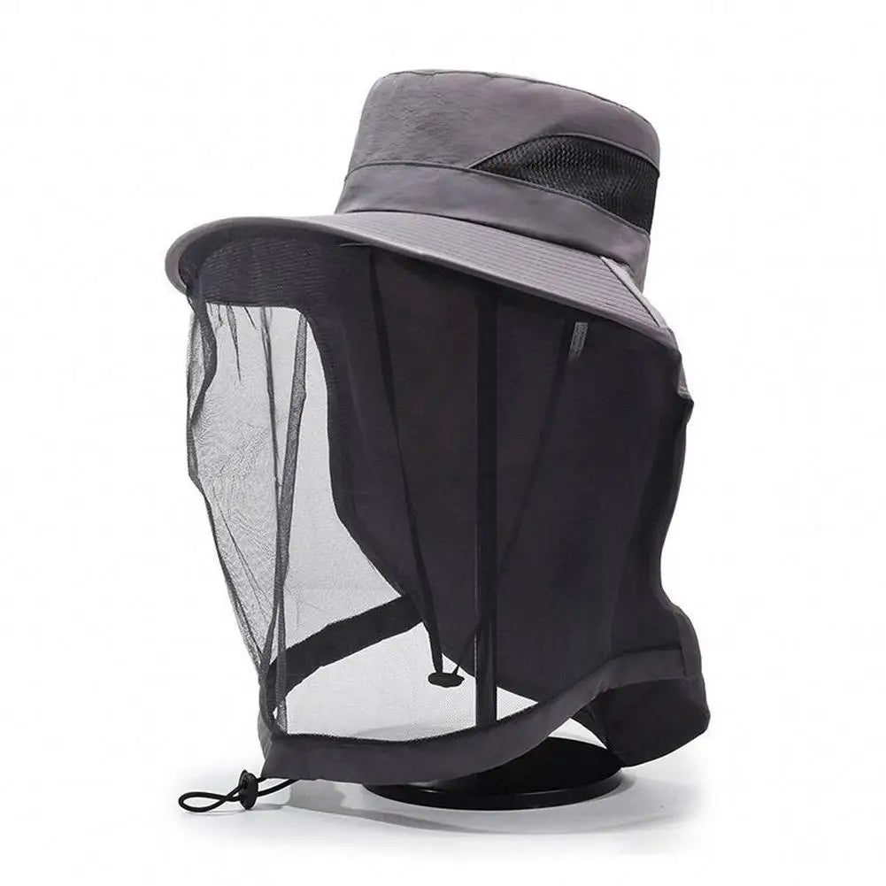 Mosquito Net Sun Hat – Full Mesh Bug & UV Protection Cap
