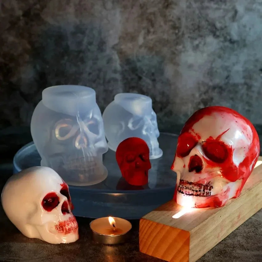 Halloween Scarface Skull Silicone Mold Multipurpose DIY Handmade