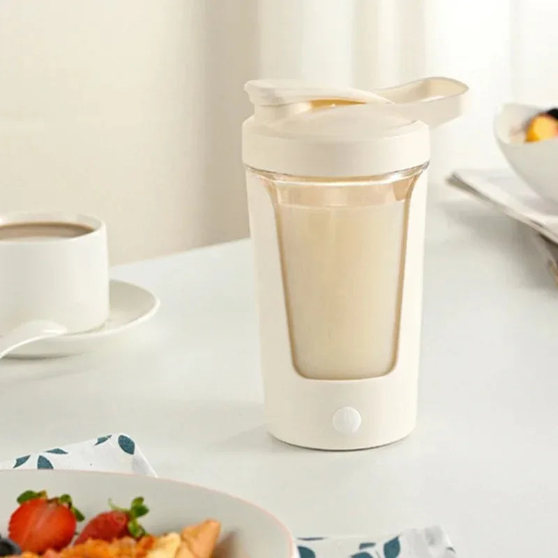 Electric Shaker Cup for Protein Powder Portable Automatic Blender Bottle Mixer for Home Gym Outdoor Travel Peaceful Pleasures Health and Wellness