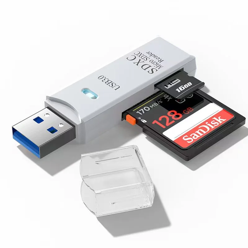 2-in-1 USB 3.0 Dual Slot SD & TF Card Reader – 5Gbps, 512GB Peaceful Pleasures Health and Wellness