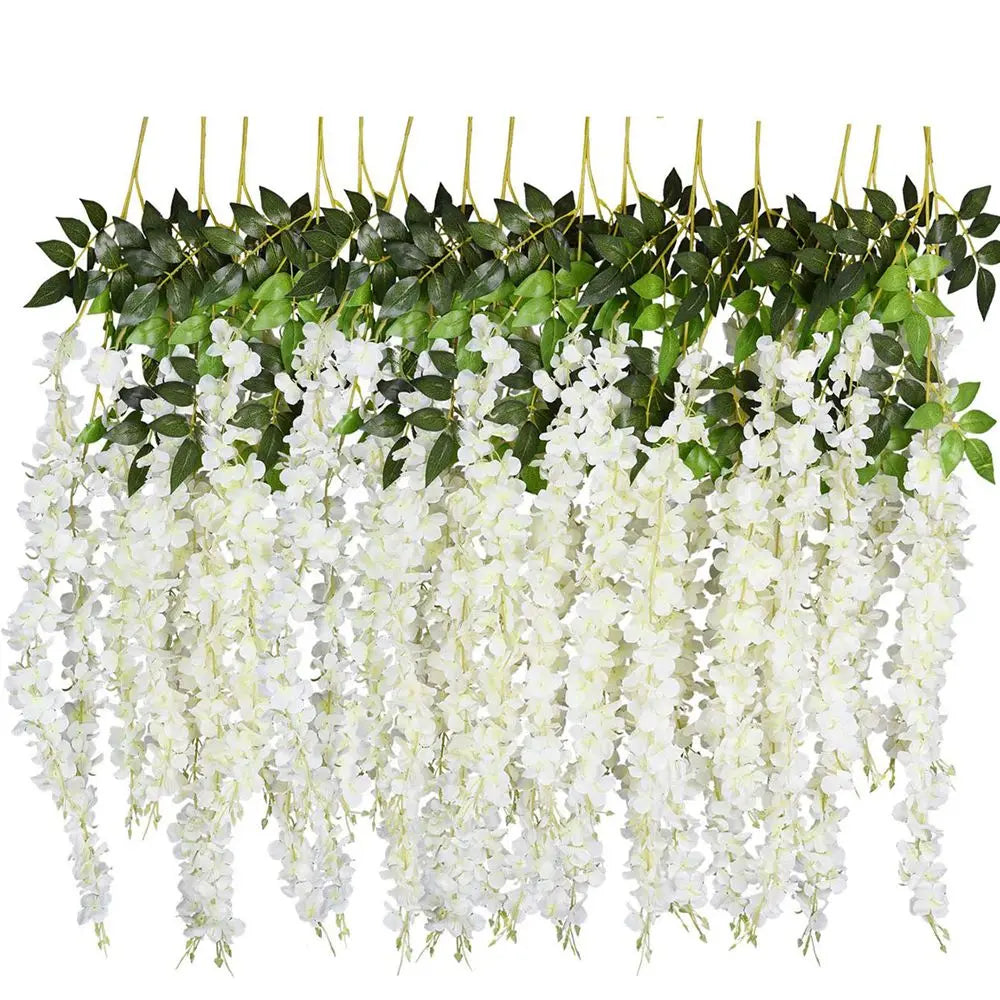 Artificial Silk Orchid Vine | Wedding & Home Decor – 5/10 PCS