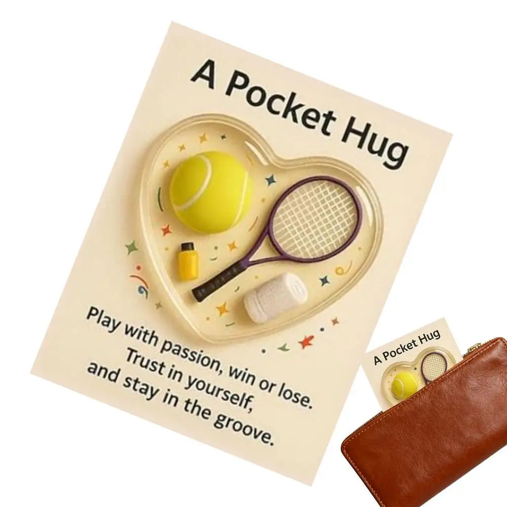 Pocket Sports Hug Pocket Motivational Keepsake Ball Sports Motivational Cards For Players Athletes Team Managers Fans Collectors Peaceful Pleasures Health and Wellness F China Mainland