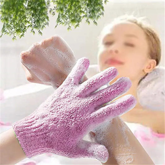 Exfoliating Bath Scrub Glove | Body Massage & Skin Polish Exfoliating Bath Glove Peaceful Pleasures Health and Wellness Orange