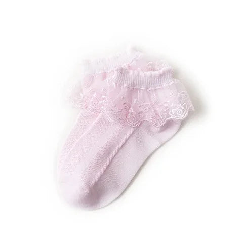 0-12Y Spring Summer Children Lace Socks Baby Girls Cotton Mesh Stockings Princess Short Dance Socks Kids Socks Ruffle Socks Peaceful Pleasures Health and Wellness 4 to 6 Years Old