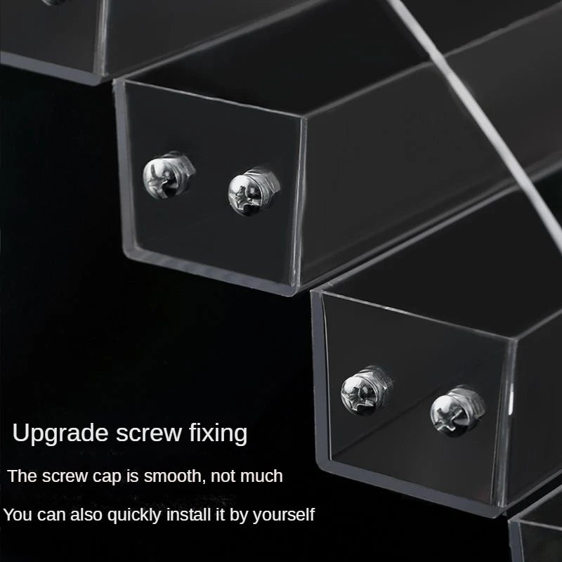 Acrylic Nail Polish Organizer – Clear Ladder Display Rack Stand