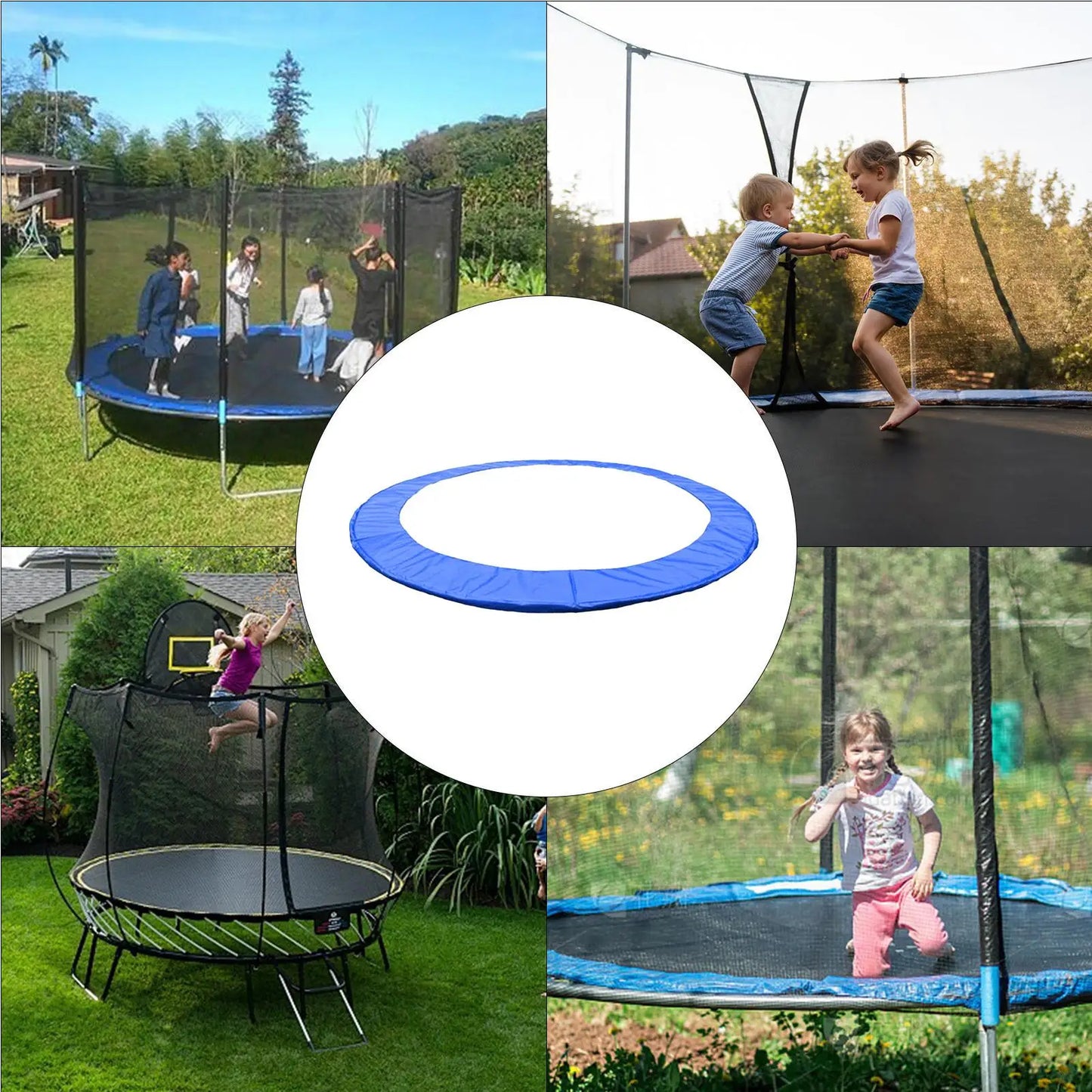 Trampoline Spring Cover Pad 8ft 10ft – Waterproof UV Safety Mat