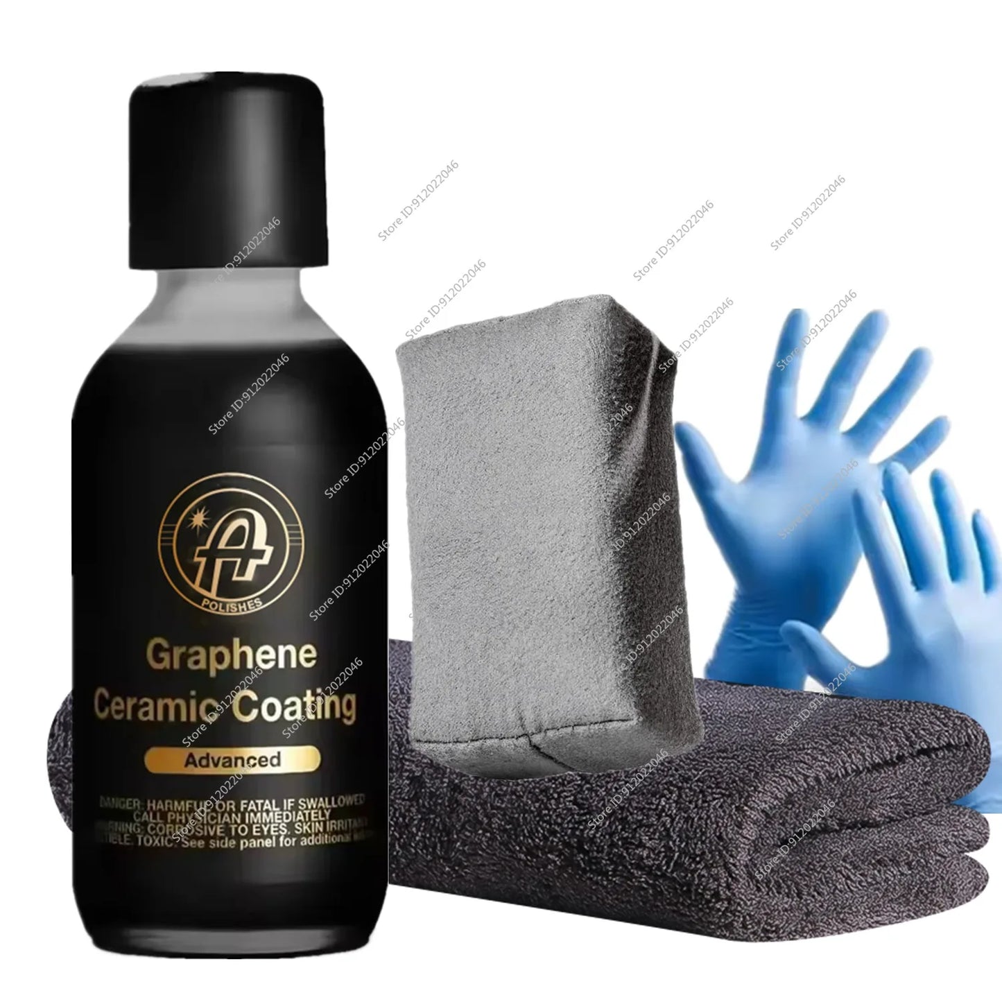 Polishes Advanced Graphene Ceramic Coating 10H Coating for Auto Detailing, 9+ Years of Car Protection with UV Technology Peaceful Pleasures Health and Wellness 60ML Blue Light