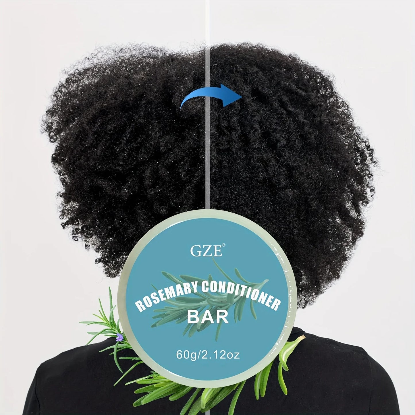 GZE Rosemary Conditioner Bar – Volume for Thin & Limp Hair Solid Conditioner Bar Peaceful Pleasures Health and Wellness