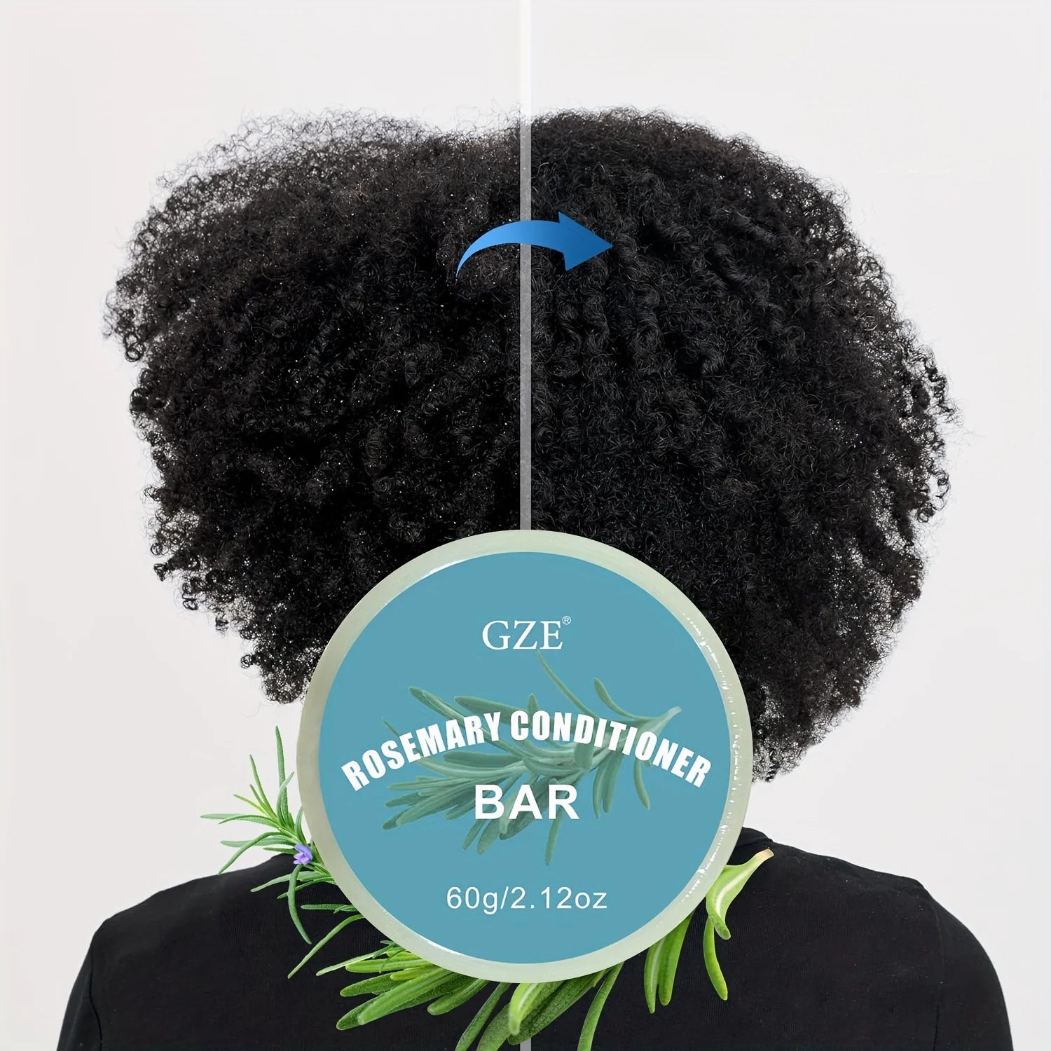 GZE Rosemary Conditioner Bar – Volume for Thin & Limp Hair Solid Conditioner Bar Peaceful Pleasures Health and Wellness