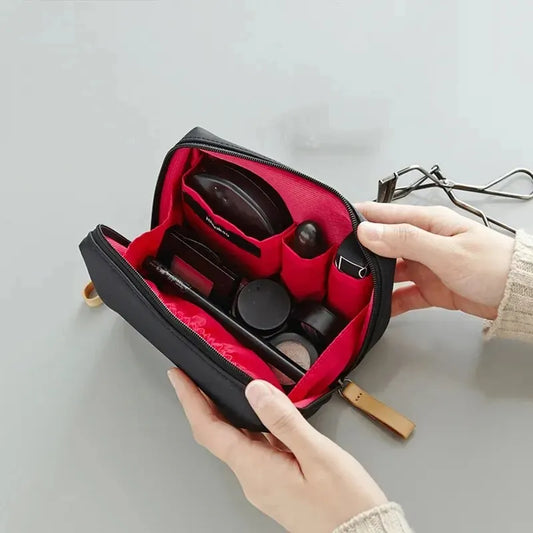 Korean Style Waterproof Makeup Bag | Nylon Cosmetic Organizer Cosmetic Makeup Bag Peaceful Pleasures Health and Wellness