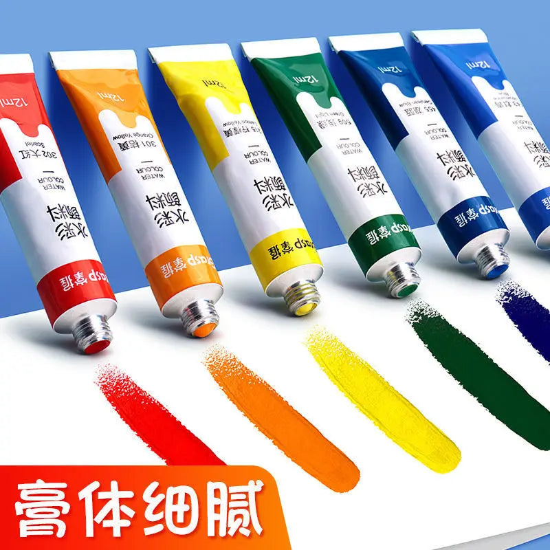 Watercolor Paint Art Painting Tools Students Beginners 12 Colors