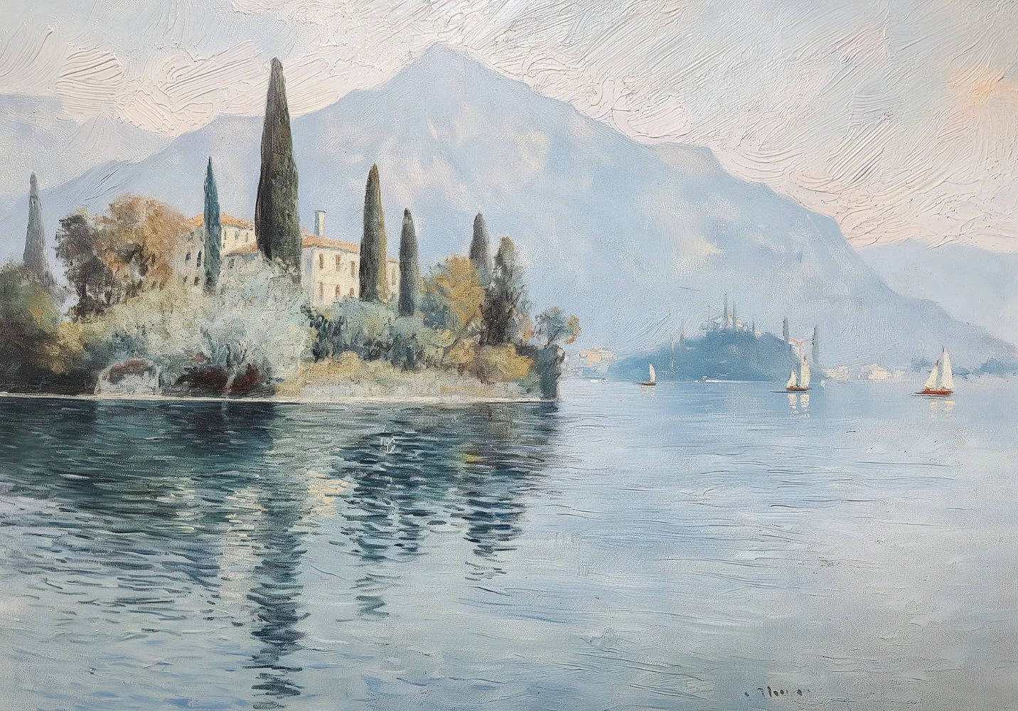 Seine River Paris Venice Canvas Wall Art | European Landscape